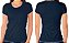 Camiseta Algodão Premium Feminina Azul Marinho - Imagem 3
