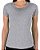 Camiseta Algodão Premium Feminina Cinza Mescla - Imagem 1