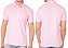Camisa Polo Piquet Masculino Rosa Claro - Imagem 3