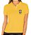 Camisa Polo Feminina Torcedor CBF Brasil Bordado - Imagem 1