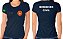 Camiseta Algodão Feminino Bombeiro Civil Bordado - Imagem 1