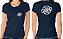 Camiseta Algodão Feminino Personalizada Sua Logomarca Bordado Peito e Costas - Imagem 2