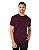 Camiseta Algodão Egípcio Masculina Bordô - Imagem 1