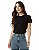 Camiseta Algodão Egípcio Feminina Preta - Imagem 1