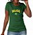 Camiseta Feminino Malha Fria T-shirt Copa Brasil Bordado - Imagem 2