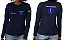 Camiseta Feminina Manga Longa ENFERMAGEM + CRUZ VIDA Bordado - Imagem 1