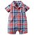 Romper xadrez azul e laranja - CARTERS - Imagem 1