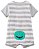 Romper em malha cinza e branco Monstrinho - CARTERS - Imagem 2