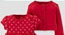 Vestido vermelho Papai Noel com bolerinho Just one You made by CARTERS - Imagem 3