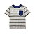Conjunto 2 peças camiseta cinza listrada com bermuda azul marinho - CRAZY8 - Imagem 2
