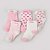 Kit 5 pares de meias kids rosa - Imagem 1