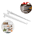 Kit 4 Trilhos 200cm com 20 Suportes com Aba e Parafusos e Buchas - Imagem 2