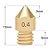 5x Bico MK8 Creality Series 0.8mm 1.75mm - Imagem 2