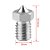 5x Bico E3D V6 Aço Inoxidável 0.6mm 1.75mm - Imagem 2