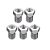 5x Bico E3D V6 Aço Inoxidável 0.6mm 1.75mm - Imagem 1