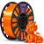 Filamento PLA Laranja V-Silk High Speed | 1,75mm | 1Kg | Voolt3D - Imagem 2