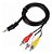 Cabo P2 X 3rca Tv Box Conversor Digital - Imagem 1