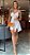 Vestido Currto Branco com Recortes Cintura - Imagem 1