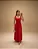 Vestido Longo De Alça Larga Vermelha - Imagem 1