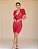 Vestido Tricot Com Manga Princesa Vermelho - Imagem 1
