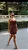 Vestido Curto Com Alça Marrom - Imagem 1