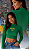 Cropped Manga Longa Gola Alta Brasil Copa Do Mundo - Imagem 1