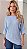 Blusa Assimétrica Tricot Azul - Imagem 1