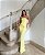 Vestido Longo Justo Tomara Que Caia Amarelo - Imagem 1