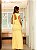 Vestido Longuete Maxi Modelador Para Convidada Casamento Amarelo Manteiga - Imagem 2