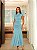 Vestido Longuete Maxi Modelador Para Convidada Casamento Azul - Imagem 2