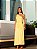 Vestido Longuete Nula Manga Amarelo - Imagem 1