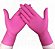 Luva p/ Procedimento Nitrilo c/ Pó Pink Tam. P – Unigloves - Imagem 1