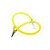 Prendedor de Babador Jacaré Silicone Amarelo c/ Adereço Infantil - Lysanda - Imagem 1