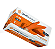 Luva Clássico Orange Premium Quality Médio - Unigloves - Imagem 1