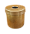 Porta Algodão de Alumínio Servido Dourado - Preven - Imagem 1