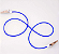 Prendedor de Babador Slim Fio Silicone Azul Bambini - Indusbello - Imagem 1