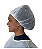 Touca Descartável Afro Branco GR Média 0,60x0,60 Tamanho P - Dejamaro - Imagem 1