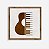 Quadro Rústico Violão & Teclado - Imagem 1