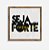 Quadro Rústico Seja Forte - Imagem 1
