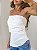 Blusa sem alças drapeada monique off - Imagem 3