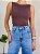 Blusa decote nas costas marrom - Imagem 1