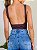Blusa decote nas costas marrom - Imagem 4