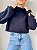 Tricô Cropped Beatriz Preto - Imagem 1
