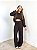 Conjunto Tricô Mousse Calça Marrom - Imagem 4