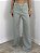 Calça Jeans Verde Menta - Imagem 1