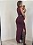 Vestido Drapeado Midi Clover Marrom - Imagem 5