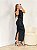 Vestido Drapeado Midi Clover Preto - Imagem 4