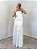 Vestido longo drapeado Dália Off - Imagem 2