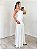 Vestido longo drapeado Dália Off - Imagem 8