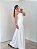 Vestido longo drapeado Dália Off - Imagem 7